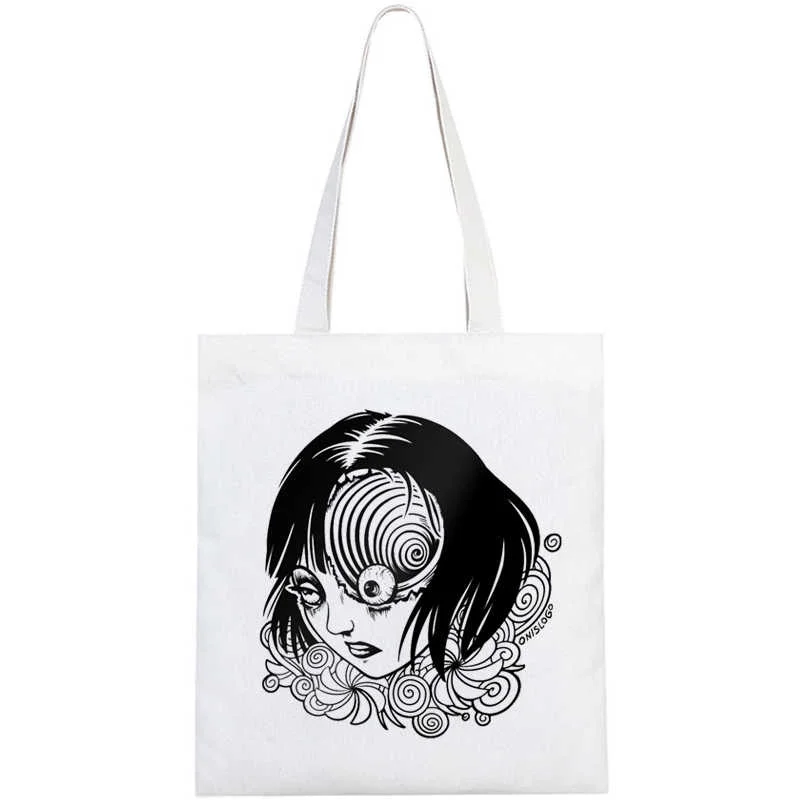 Сумка для покупок Junji Ito сумка из джутовой ткани продуктов | Багаж и сумки