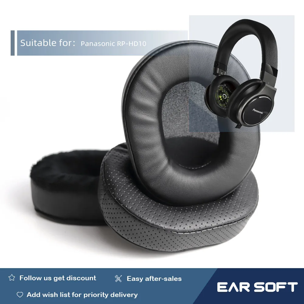 

Earsoft Replacement Ear Pads Cushions for Panasonic RP-HD10 Headphones Earphones Earmuff Case Sleeve Accessories
