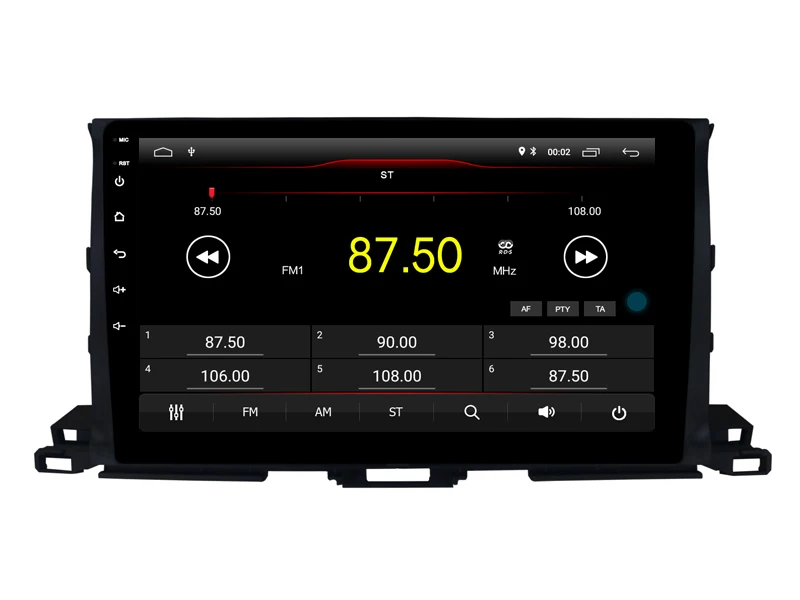 Sale Built in 4G Lte car Intelligent navigation tape recorder 9.0 android car gps radio multimedia player for toyota HIGHLANDER 2015 1