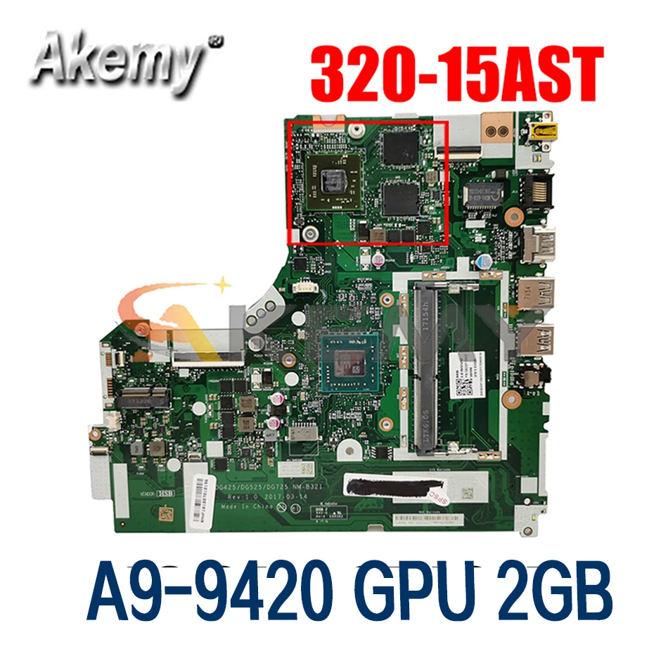 latest motherboard for pc For Lenovo 320-15AST 330-15AST 320-17AST 330-17AST laptop motherboard NM-B321 W/ CPU A9-9420 GPU 2GB tested OK Mainboard the motherboard