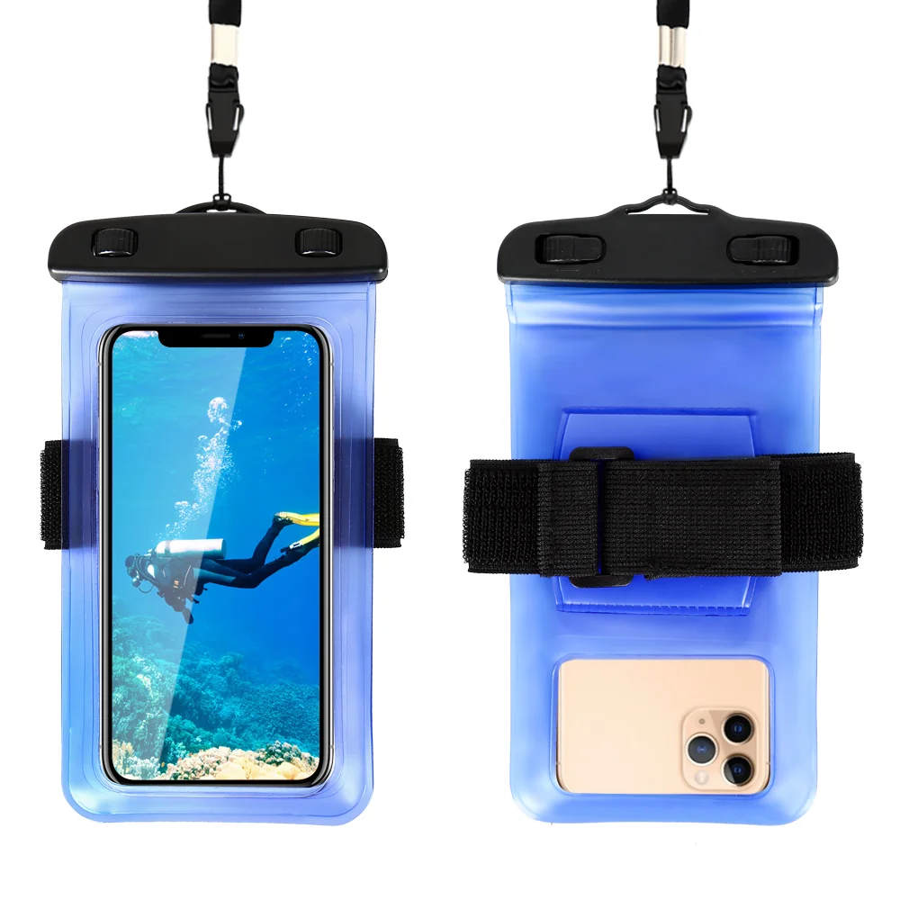 SURF SYSTEM - Pochette étanche flottante pour smartphone - Avec prise audio  et brassard