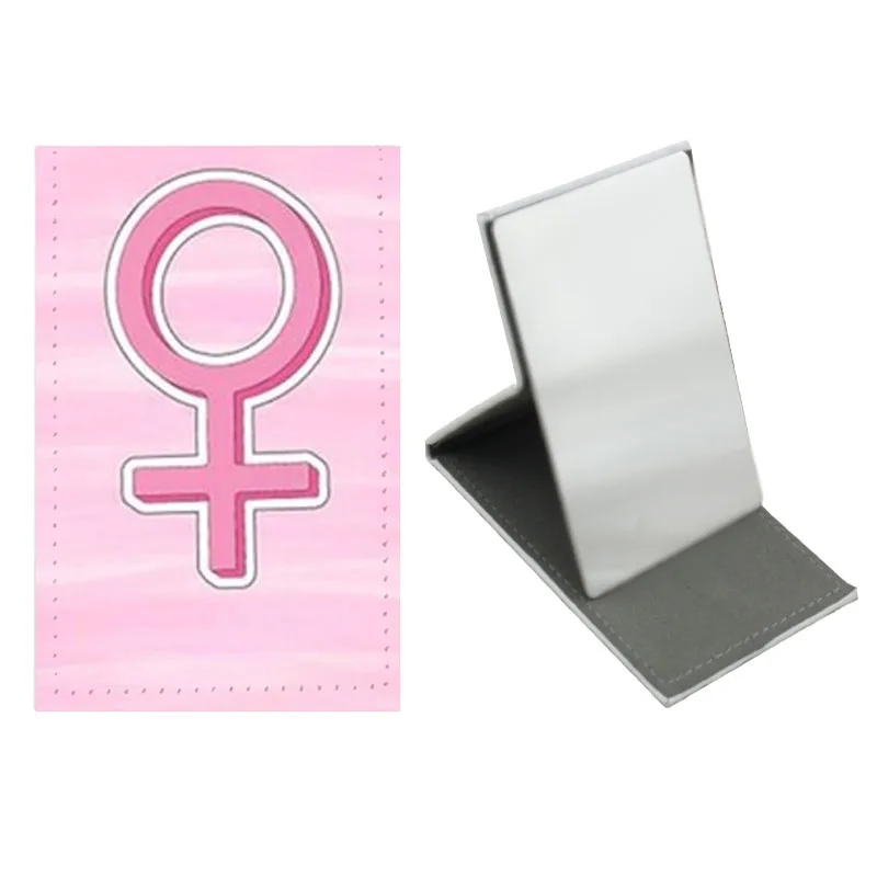 

JWEIJIAO Student dormitory make-up mirror stainless steel fall resistant ultra thin folding portable mirror Girl Gift GP63