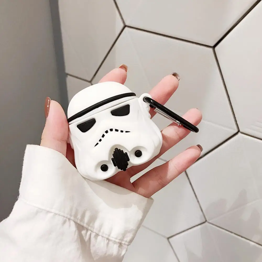 Чехол для AirPods 3D knight Cover Apple Airpods 2 1 чехол Аксессуары наушников коробка