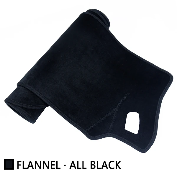 Для peugeot 5008 MK2 Противоскользящий коврик на приборную панель солнцезащитный Коврик Анти-УФ Защита аксессуары с покрытием - Color Name: Flannel All Black