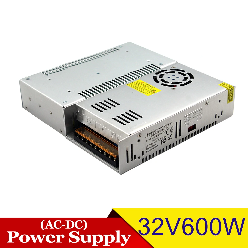 Одиночный выход импульсный источник питания DC 32V 600W источники трансформатор