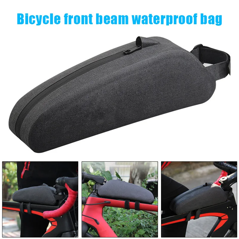 

Newly Bicycle Bag Waterproof Zipper Large Capacity Front Beam Bag Riding Accessories Bicycle Equipment SD669