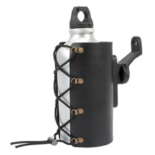 Мотоцикл черный PU держатель для напитков бутылка с жидким напитком держатель для 9 мм Монтажный Калибр