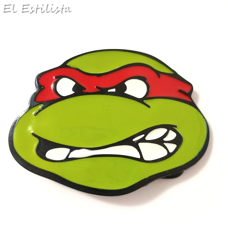 

Mens Classic Cartoon Teenage Mutant Ninja Turtles Belt Buckle Superhero Turtle Hebillas Cinturon DIY Mens Pin Buckles 4 Colors