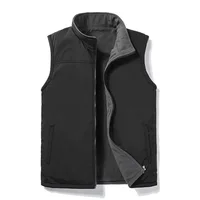 MRMT 2025 Brand New Men's Vest Fleece Jacket Trend Middle Aged  Elderly Plus Velvet Warm Vest Dad Cotton Waistcoat Vest 1