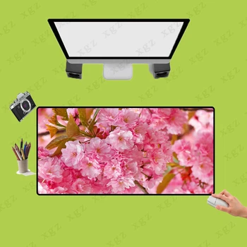

XGZ Cool New Pink Cherry Blossom Tree Office Mice Gamer Soft Mouse Pad Gaming Player Desk Mat Laptop Rubber Mouse Mat Anime