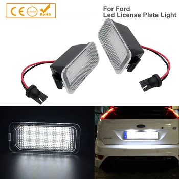 

2x Led License Plate Lights 12V Number Lamps Plate Tail Lights For Ford B-max C-max Edge Focus Fiesta Kuga Mondeo S-MAX Range