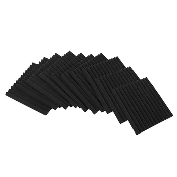 

ABSF 10 PCS Acoustic Panel Studio Foam Wedge Absorbent Foam 1 Inch x 12 Inches x 12 Inches