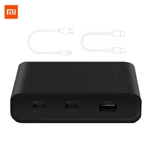 Оригинальное настольное зарядное устройство Xiaomi ZMI 65 Вт 3 порта PD3.0 USB 2C1A для Android iOS переключатель PD 3,0 QC умный Выход Max Solo c1-65w