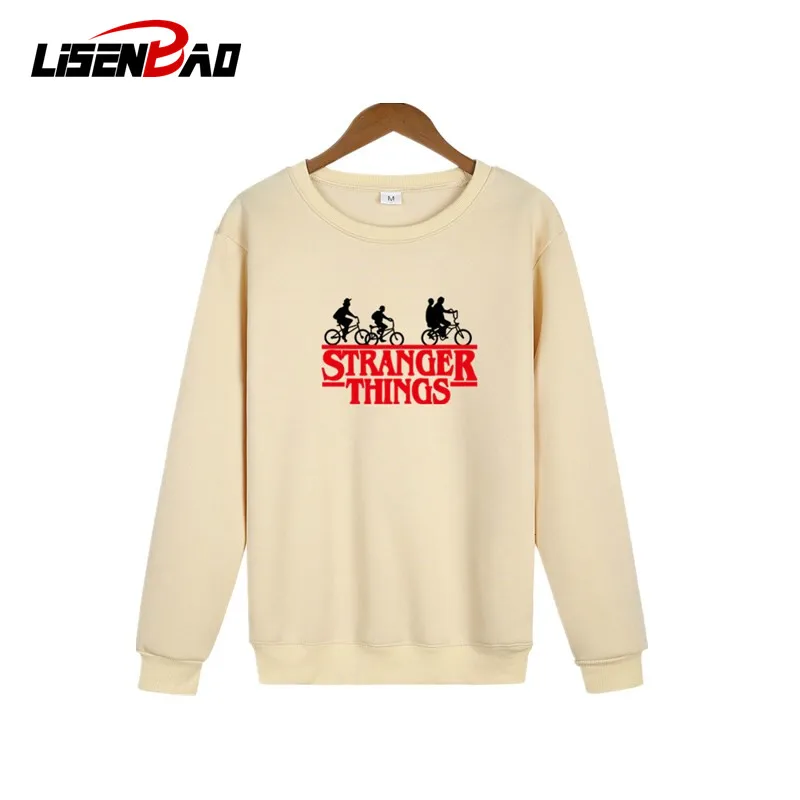 

2019New Fashion Autumn Stranger Things Letter Print Sweatshirt Women Harajuku Casual Thick Hoodie Long Sleeve Fleece Sweatshirt