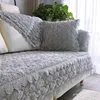 Non-slip Thick Cushion European Custom Plush Sofa Cover Lase Couch Cover Pillowcase Solid Color 4