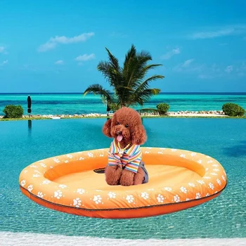 

New Hot Dog Swimming Pool Water Toys Floating Rafts Inflatable Pet Pool Float Summer SMR88
