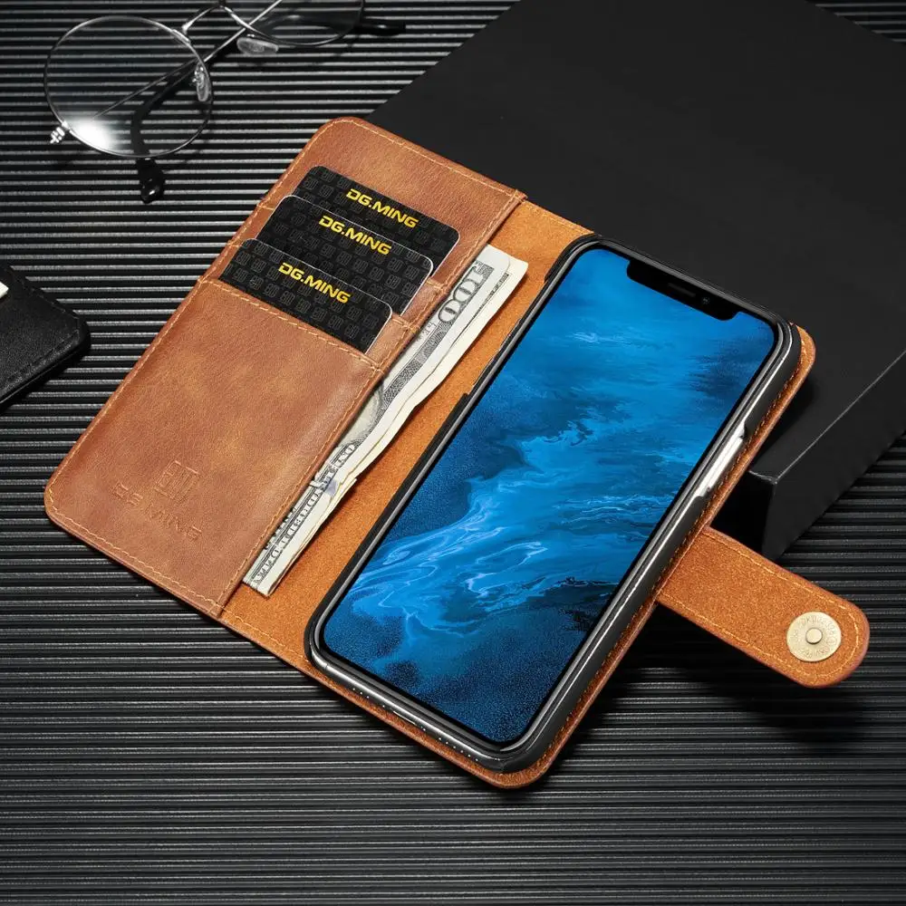 DG MING A7 A9 A6 плюс магнит кожаный чехол для samsung galaxy NOTE10 плюс S10 5G J4plus A10 A20 A30 A40 A50 A70 крышка