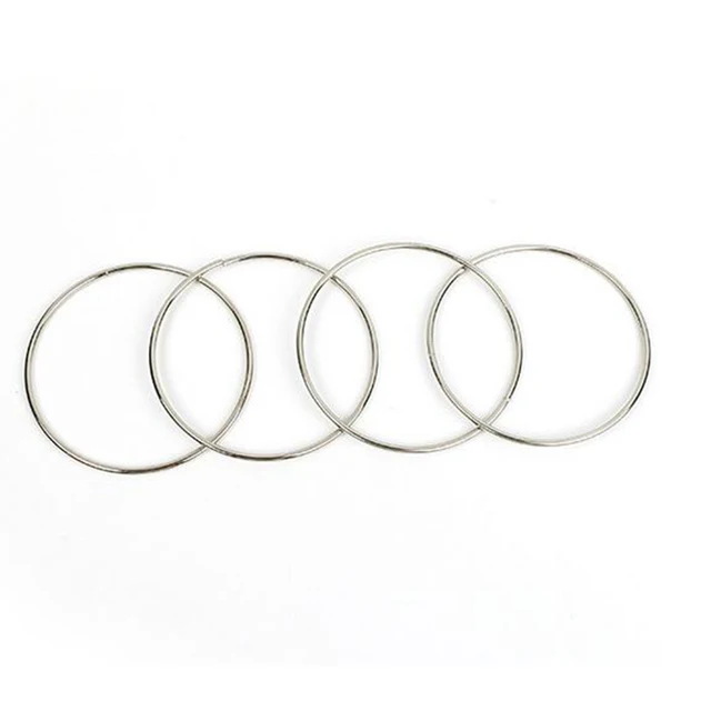4pcs Magic Toy Metal Rings Classic Linking Iron Hoops Fun Magic Trick Playing Props Toys Tools close-up magic tools supplies 2