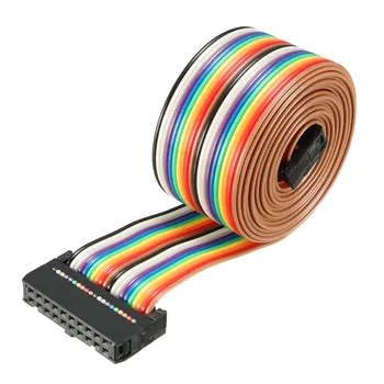 

uxcell 1 Pcs IDC Rainbow Wire Flat Ribbon Cable 20 Pins 148cm Length 2.54mm Pitch Type-C for Laptops, LCD TVs, LCD Monitors