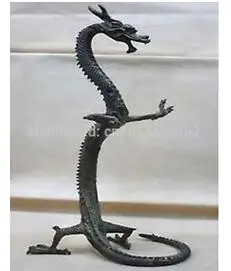 

free shipping 10 inch 24cm exquisite bronze Chinese dragon statue Figures Height Bronze cooking tools cigarette lighter