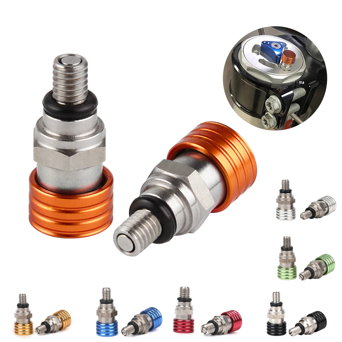 M4x0.7 Fork Air Bleeder Valves For Ktm 50 65 85 125 144 150 200 250 300 350 450 520 690 950 990