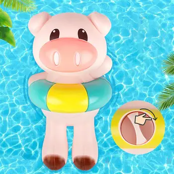 

1PC Bath Toy Clockwork Cartoon Backstroke Pig Bathtub Toy Bathroom Toy for Baby