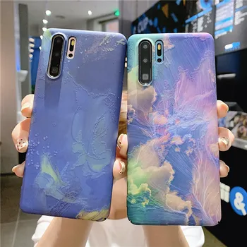 

Embossed Matte Case for Samsung Galaxy S20 Ultra Note 10 Plus 5G S10 S10e S9 S8 9 8 Case Stars Ink Painting Hard Cover Funda