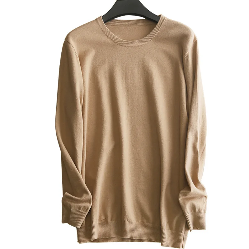 Кашемировый базовый Мужской свитер, осень, трикотажное платье-свитер, hombre pull homme hiver, однотонный пуловер, мужской тонкий вязаный свитер с круглым вырезом
