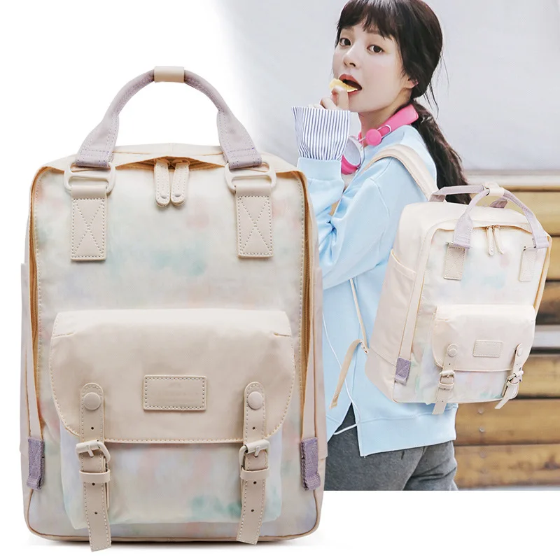 New Fashion Women Large Capacity Backpacks Female 14 Inch Laptop Backpack Lovely School Bags for Girl High Quality