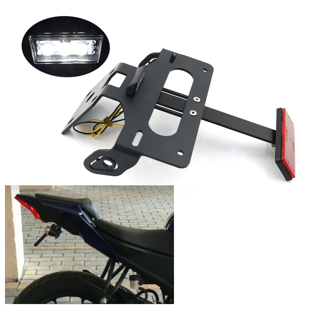 License Registration Plate Holder Fit For Yamaha YZF R15 R150 2017- Motorcycle Accessories Rear Tail Tidy Fender Eliminator