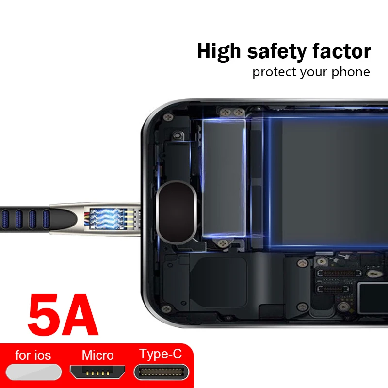 AQ12 usb кабель для зарядки 1 м 2 м кабель для быстрой зарядки USB кабель для зарядки данных для IPhone X/6 7 11 USB кабель для мобильного телефона