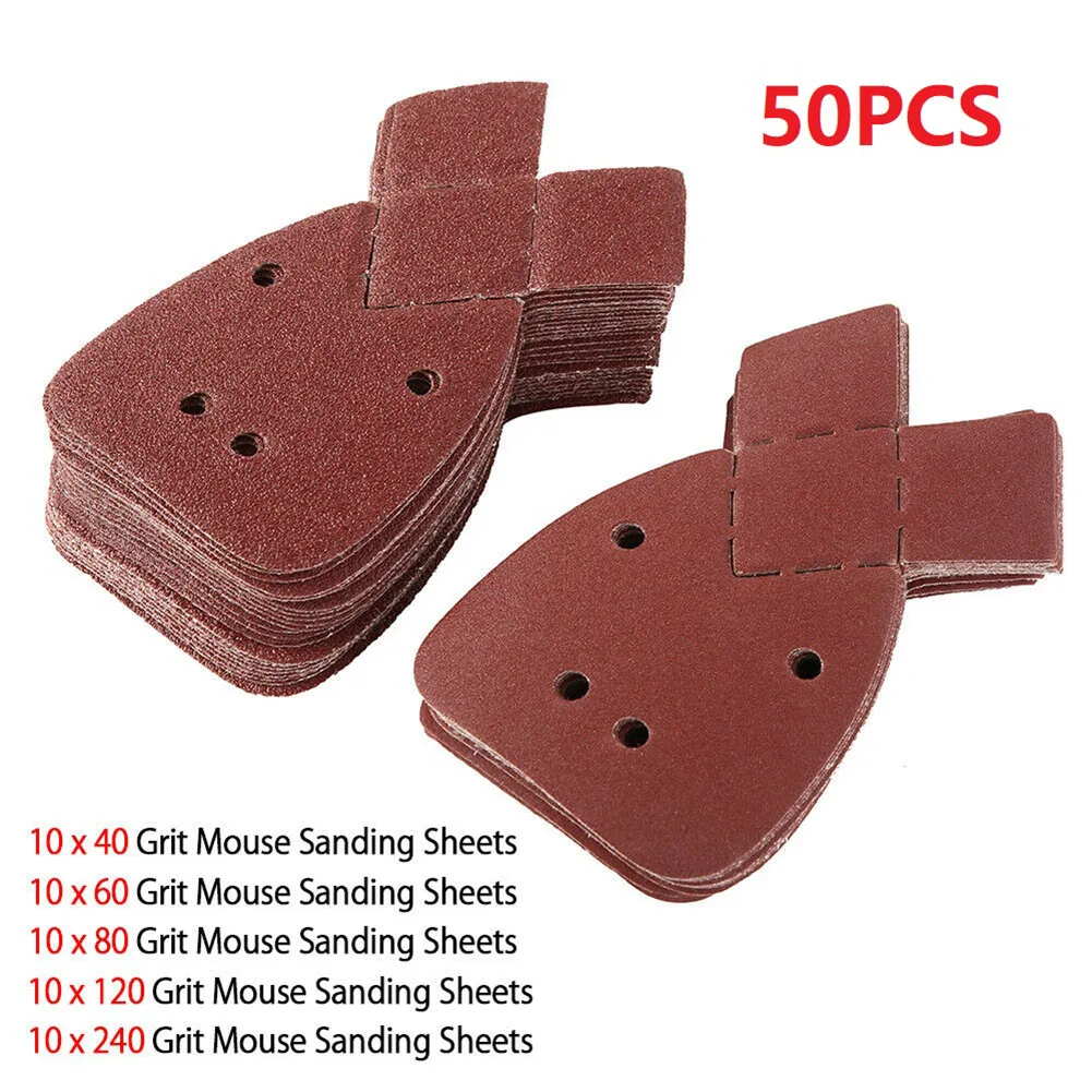 40 X Mouse Sanding Sheets Black and Decker Detail Mouse Palm Sander Sandpaper 