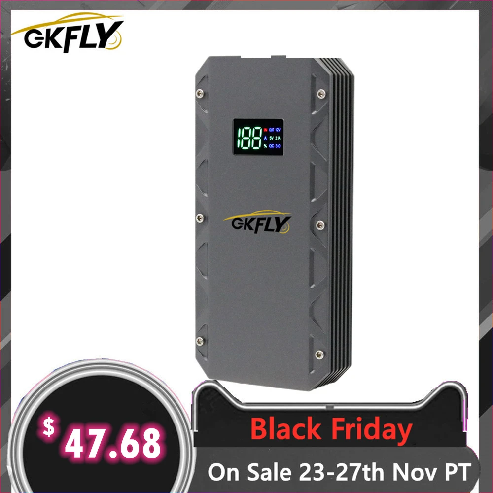 

GKFLY Super Power 2000A Starting Device 12V Car Jump Starter 24000mAh Power Bank Car Charger For Car Battery Booster Buster