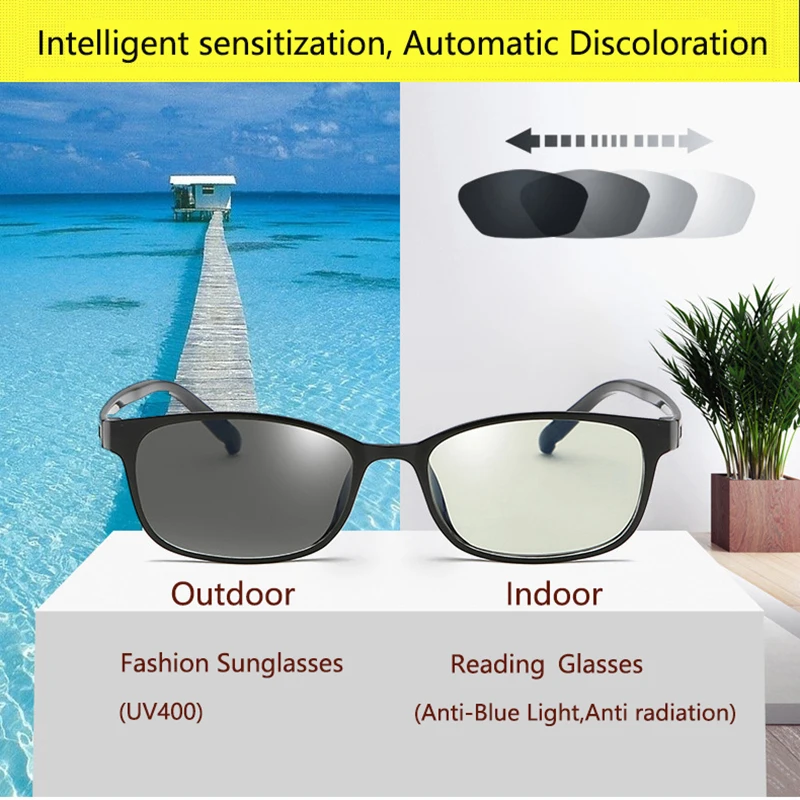 

Filter Computer Glasses TR90 For Blocking UV Anti Blue Light Eye Eyestrain Transition Photochromic Gaming Glasses Women Men