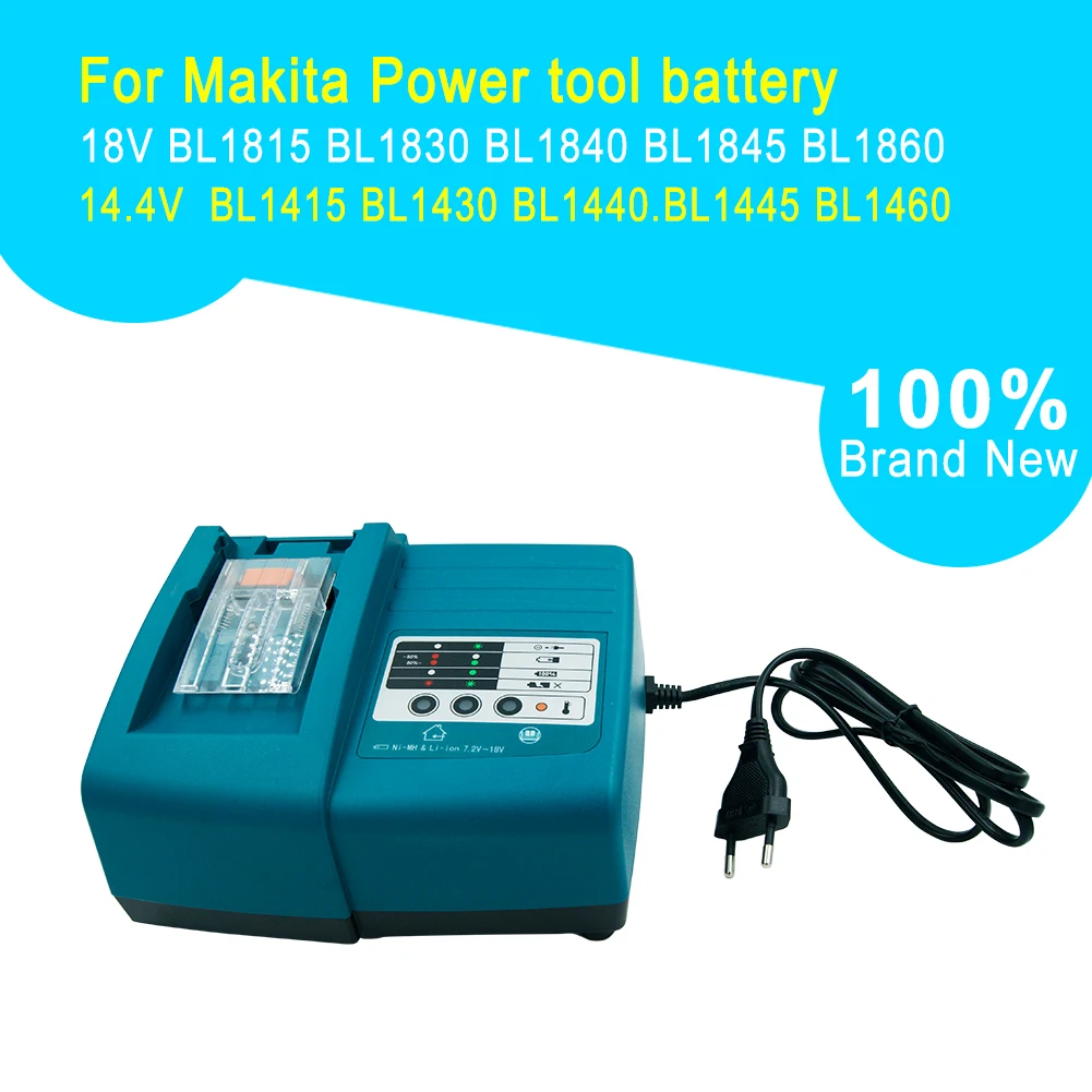7,2 в-18 в DC18RC DC18RA DC18RT Замена Литий Зарядное устройство для Makita Мощность инструмент Батарея BL1830 BL1840 BL1430 Li-Ion Батарея