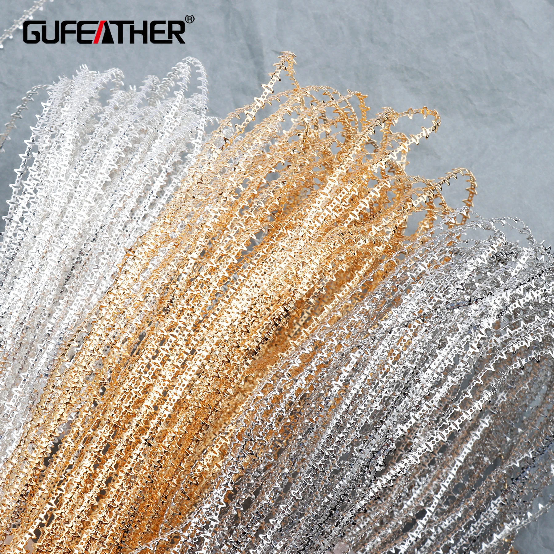Цепочка для ювелирных изделий GUFEATHER C58 медная цепочка ручная работа шарм
