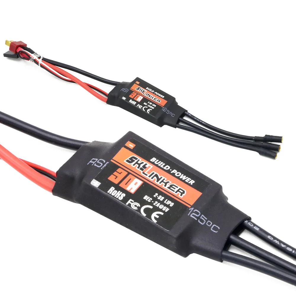 Сборка мощности Skylinker BLHeli 20A/30A/40A 2-3S ESC/регулятор скорости с 2A 5V UBEC для RC фиксированного крыла