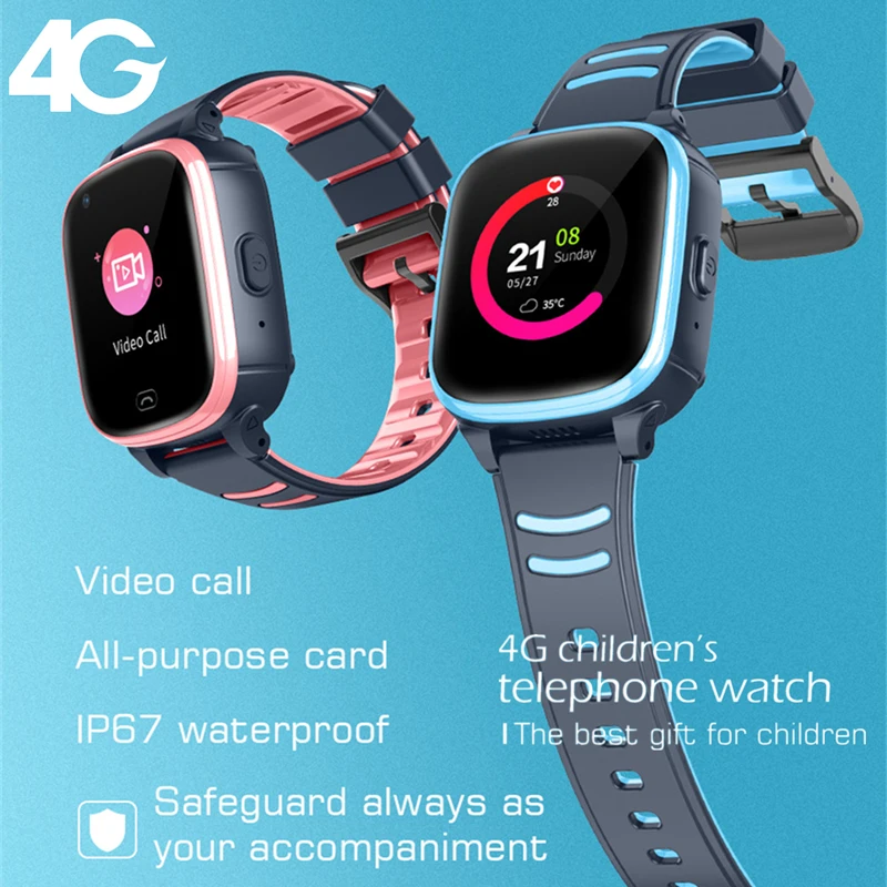 

4G GPS WIFI LBS Tracker Phonewatch S80 Kid Smart Watch Waterproof SOS Video Call For Children Anti Lost Monitor Baby Watch