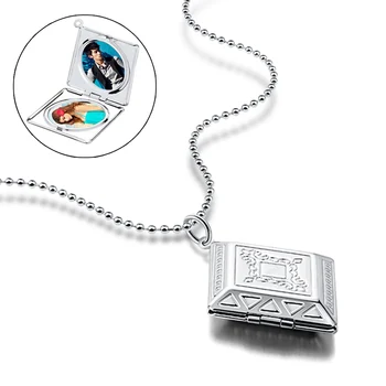 

Free Shipping 925 Sterling Silver Jewelry silver long Charming lady jewelry Necklace Necklaces & Pendants photo For Women 2020