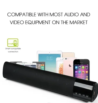 

Bluetooth Speaker Big Power 10W HIFI Portable Wireless Stereo Soundbar TF FM USB Subwoofer Column