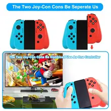 Беспроводной Pro Handgrip Bluetooth джойстики Joy-Con(L/R) Игровые контроллеры геймпад для Nintendo Switch NS консоли синий/красный