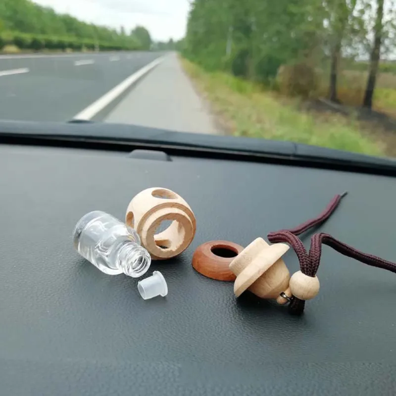 Освежитель воздуха автомобильный подвесной флакон духов пустой стеклянный флакон для эфирных масел диффузор зеркало заднего вида орнамент