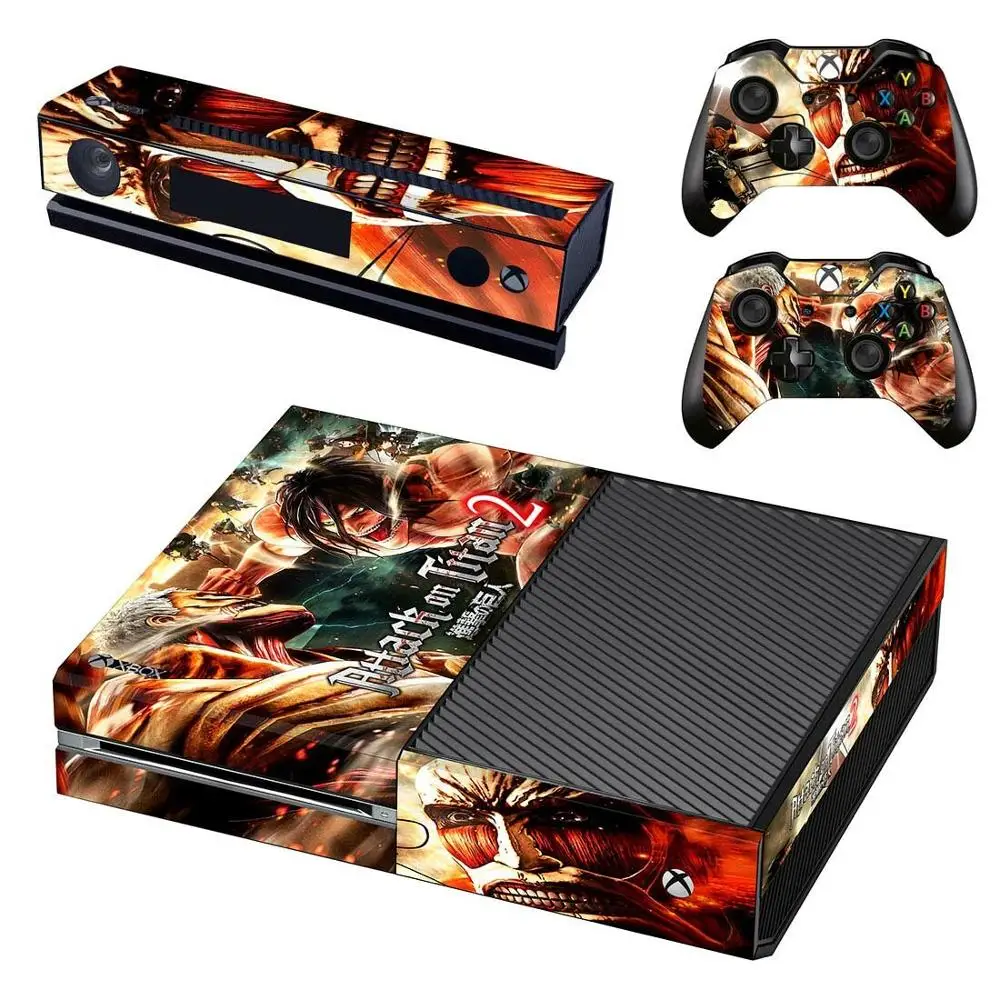 Attack on Titan 2 стикер s для xbox one виниловые наклейки на кожу наклейки Pegatinas для xbox one консоль Kinect два контроллера шкуры