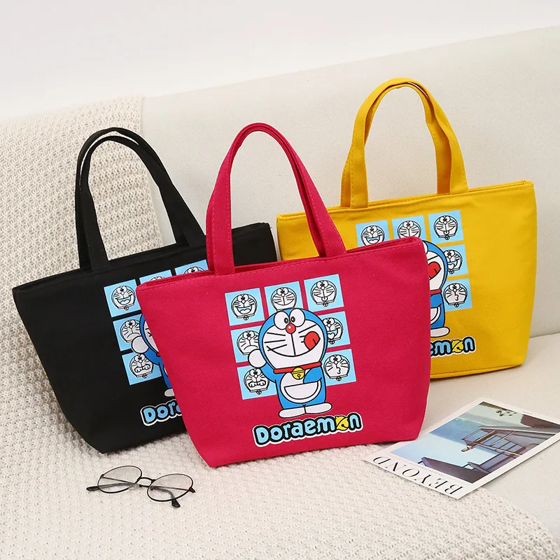 

Cheap WOMEN'S Bag New Style Fashion Small Fresh Printing Canvas Bag Casual Hand Bag Carrying Bento Box Bag