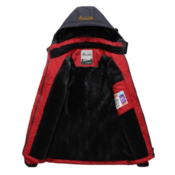

Classic Winter Jacket Men 5XL 6XL Thick Warm Parka Coat Waterproof Mountain Jacket Hooded Fleece Windbreaker Jacket Big Size Men