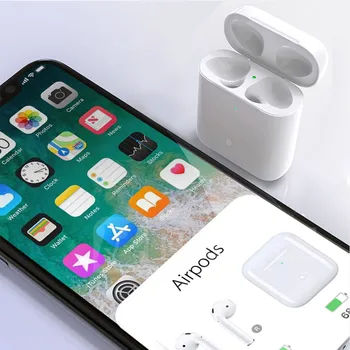 

Charging Case for Airpods 1 2 Qi Wireless Charger Replacement Bluetooch Pairing Pop Up Windows Charging Box for Airpods Air Pod