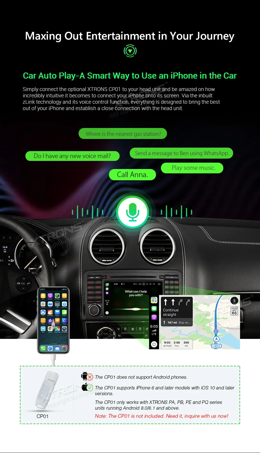 Best XTRONS 7"Android 9.0 Octa Core 4GB RAM 64GB ROM Car DVD Player Multimedia GPS System TPMS SWC for Mercedes Benz W164 2005-2012 12