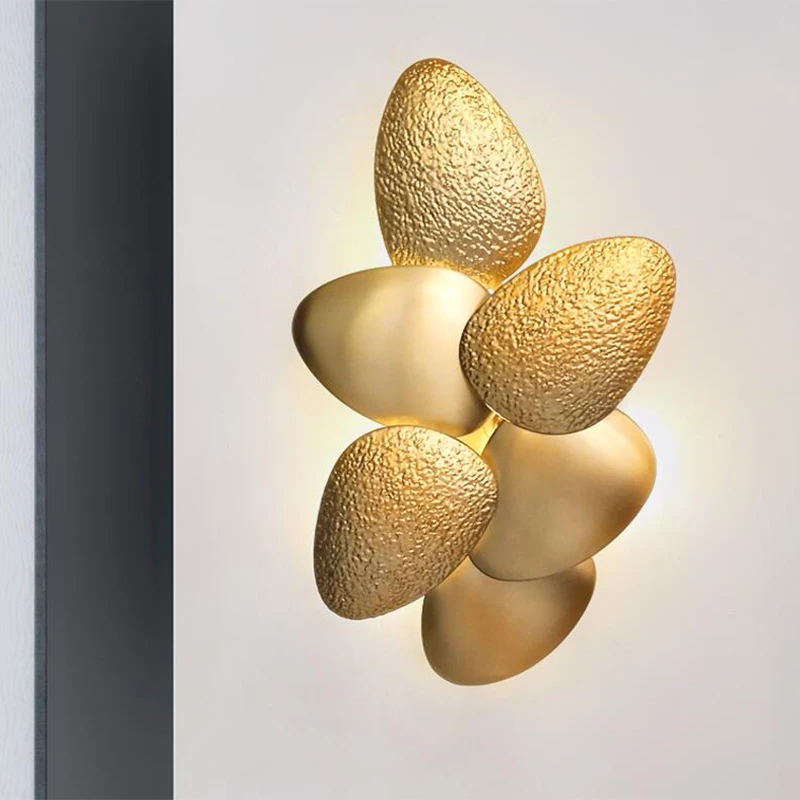 Современный светодиодный потолочный светильник для гостиной, роскошные полированные настенные подсвечники из нержавеющей стали золотистого цвета, декоративное освещение для дома