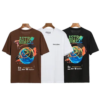 Футболка с тревисом Скоттом, КАКТУСОМ, Джеком, топ, футболки Astroworld, Канье, Уэст, уличная одежда, Харадзюку, футболка Astroworld для мужчин и женщин Футболка с тревисом Скоттом, КАКТУСОМ, Джеком, топ, футболки Astroworld, Канье, Уэст, уличная одежда, Харадзюку, футболка Astroworld для мужчин и женщин