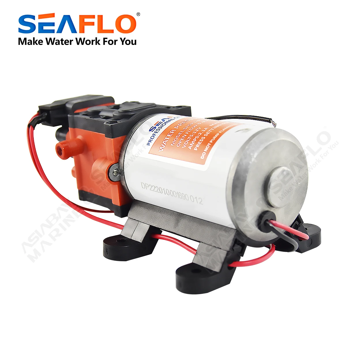 SEAFLO 1.3 GPM 60 PSI Automatic Marine Water Diaphragm Pump 12V Self Priming Electric Yacht Boat Marine RV Caravan High Pressure marine water pump